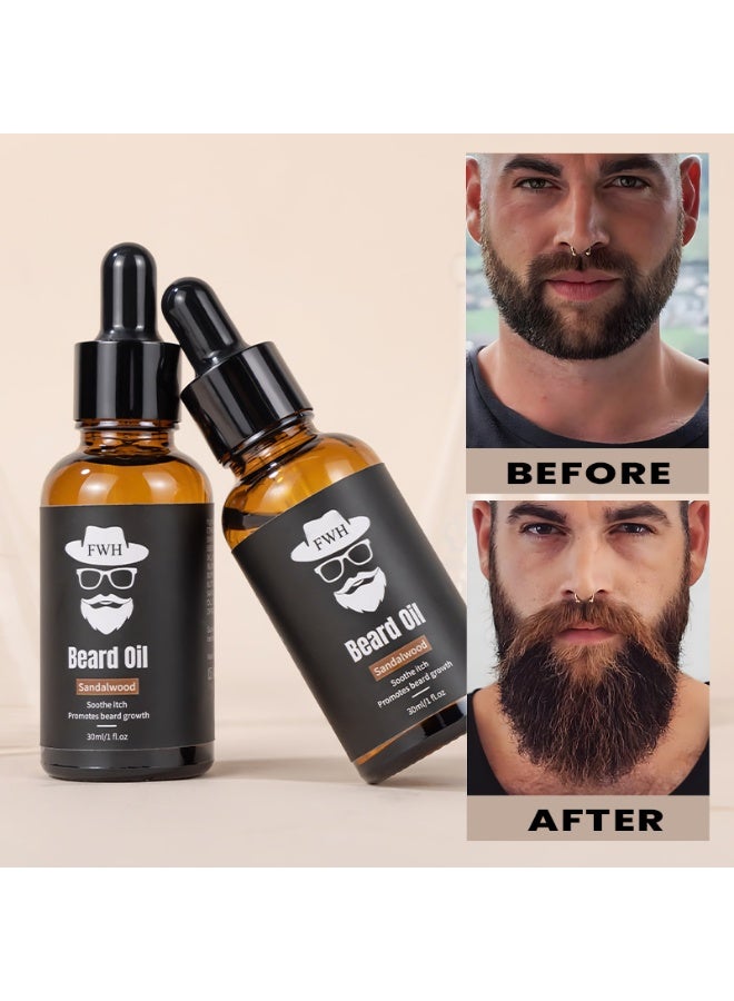 30ml Men's Beard Care Oil - Cross-border Nourishing Essence, Strengthens Beard Roots, Softens and Smooths Style, Special Nutrient Solution for Facial Hair - Image 5